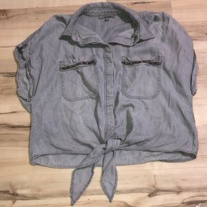 Wit & Wisdom ties button up blouse